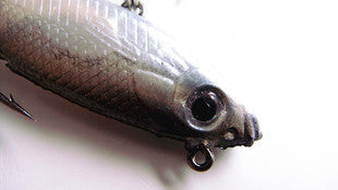 Black and White Shad Style Soft Bait