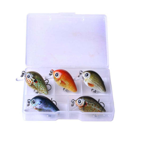 Mini Crankbait Fishing Lures 2.7 CM 1.5 G Bait Boxed Set