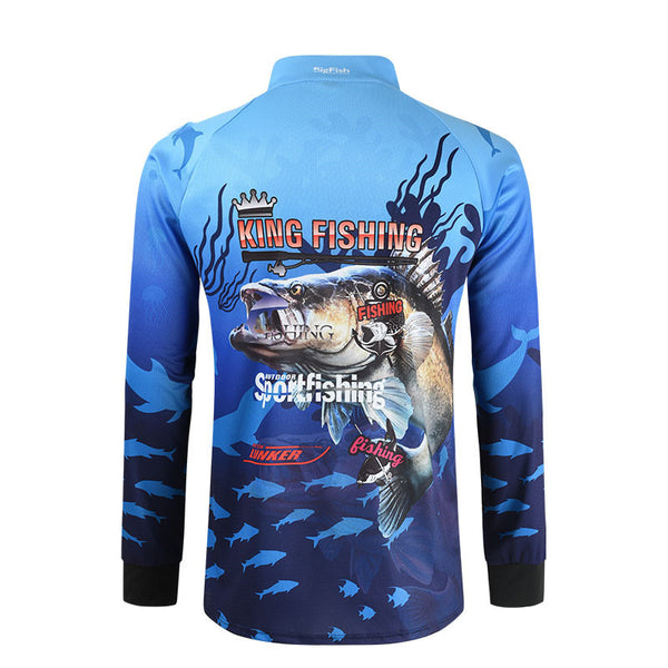 Fishing Clothes Men's Summer Sunscreen Quick-Drying Top