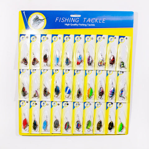 30 Fishing Lures Bait Hooks