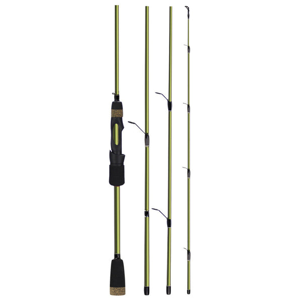 Portable 4-Section Carbon Fishing Rod