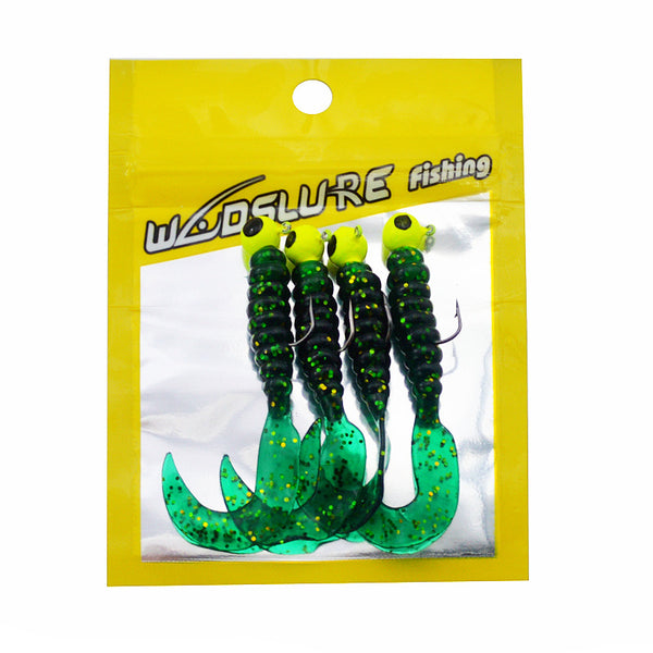 Soft Bait Fake Lead Head Fishing Hook