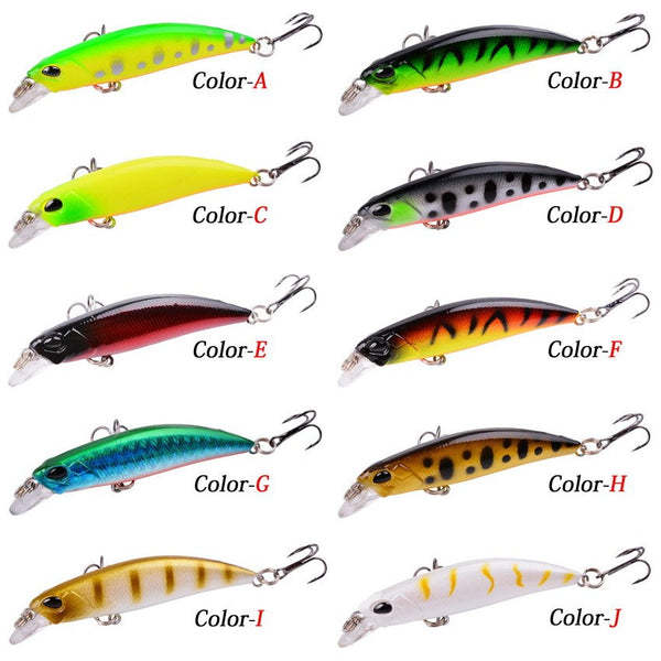 New 6.8cm Slow Sinking Freshwater Blackfish Simulation Bait