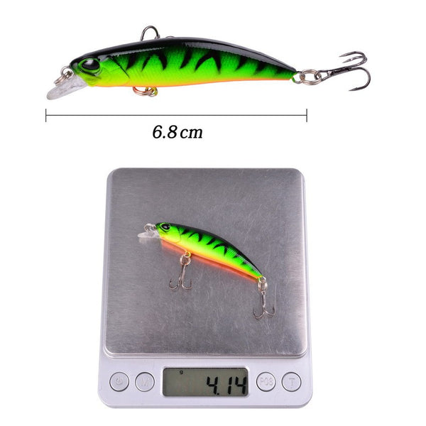 New 6.8cm Slow Sinking Freshwater Blackfish Simulation Bait