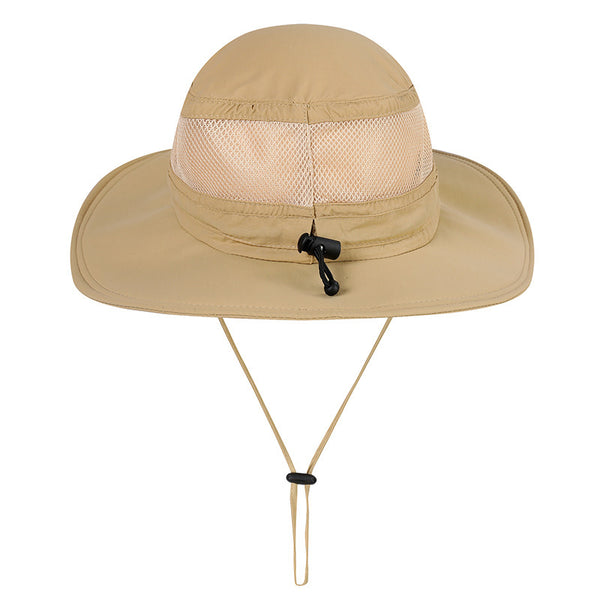 Men's Adjustable Anti-UV Panama Hat for Fishing and Hiking