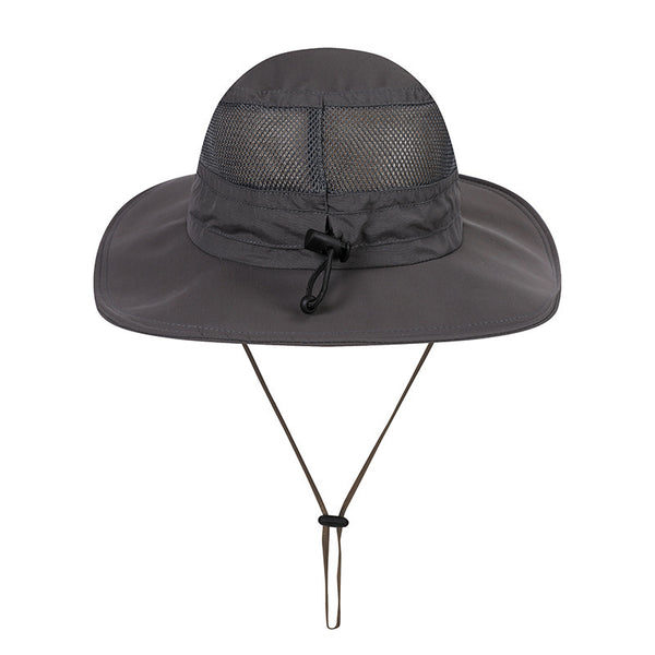 Men's Adjustable Anti-UV Panama Hat for Fishing and Hiking