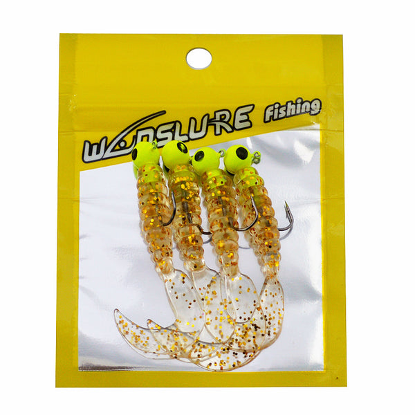 Soft Bait Fake Lead Head Fishing Hook