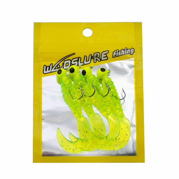 Soft Bait Fake Lead Head Fishing Hook