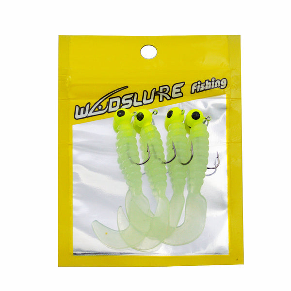 Soft Bait Fake Lead Head Fishing Hook