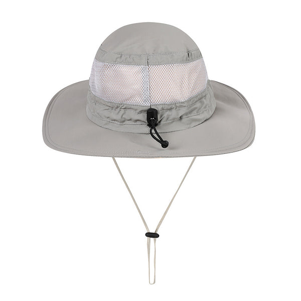 Men's Adjustable Anti-UV Panama Hat for Fishing and Hiking